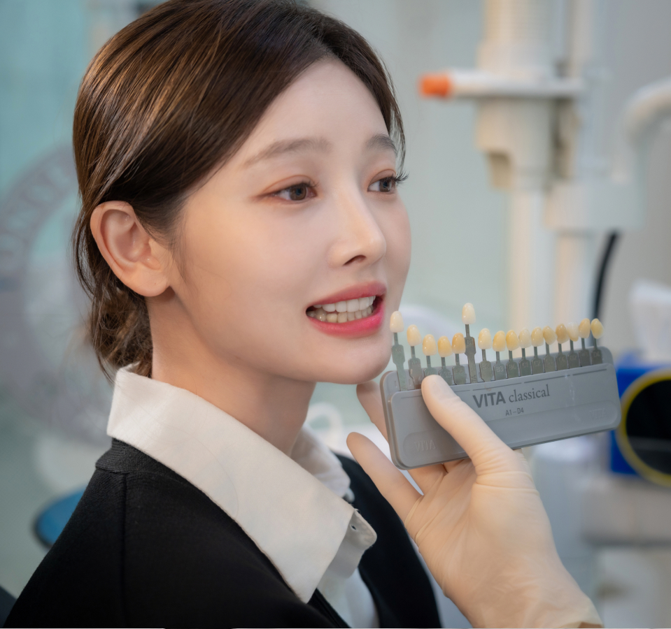 치아 색조 비교