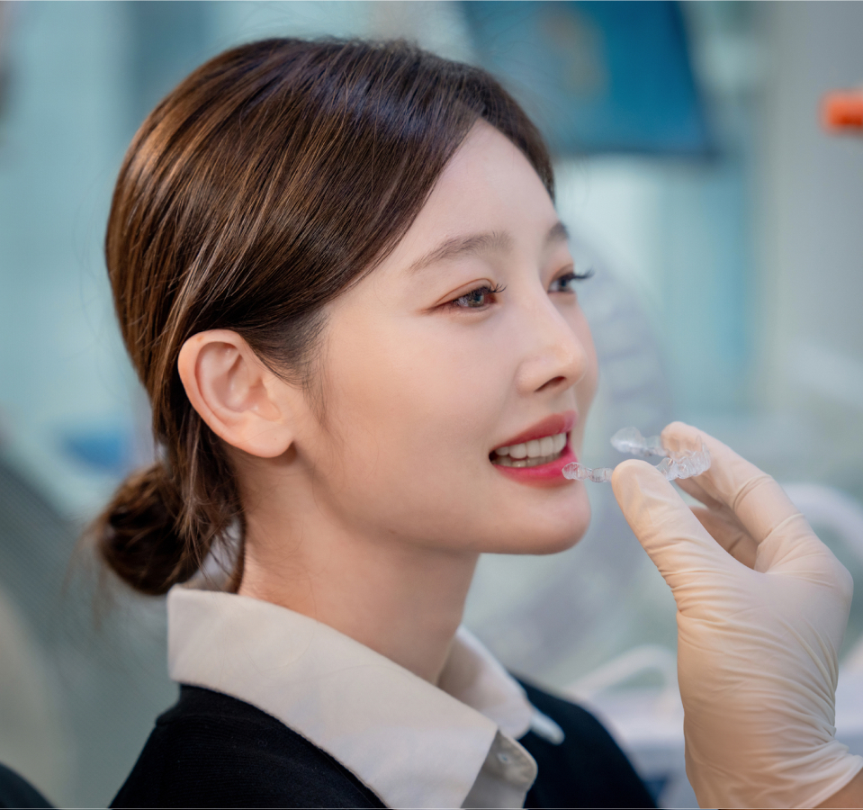 투명교정 상담 장면